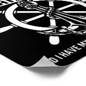 帆走いかり船長妻の許可 ポスター (角)