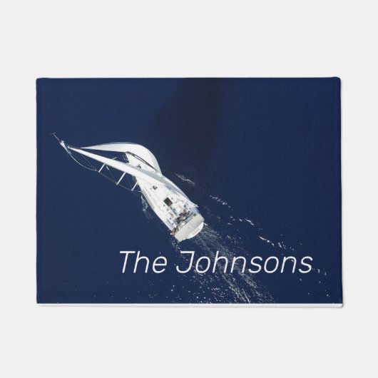 帆走の自由の鳥の目を見る ドアマット (正面)