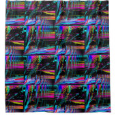 帆走サイケデリック..... シャワーカーテン (正面)