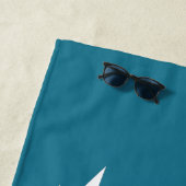 帆走パーソナライズされた船航海の ビーチタオル (インサイチュ)