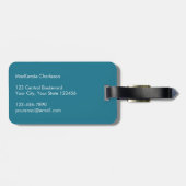 帆走パーソナライズされた船航海の ラゲッジタグ (裏面横)