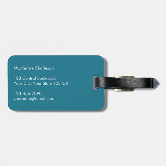 帆走パーソナライズされた船航海の ラゲッジタグ (裏面横)