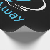 帆走帆遠くに船サンド海グル ラッピングペーパー (角)