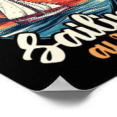 帆走式引退艇キャプテン退職したとサイリン ポスター (角)