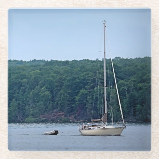帆走生活 ガラスコースター (正面)