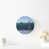帆走生活 ラウンド壁時計 (ホーム)