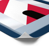 帆走航海のデザインポスター ポスター (角)