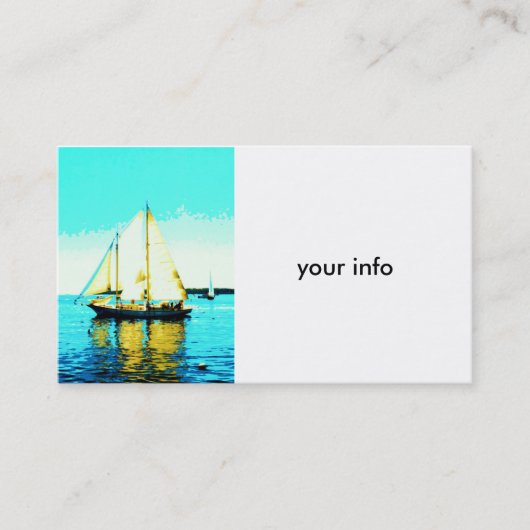 帆走船の名刺 名刺 (正面)