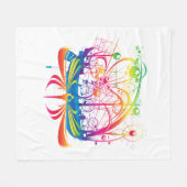 帆走船フリースブランケット フリースブランケット (正面(横))