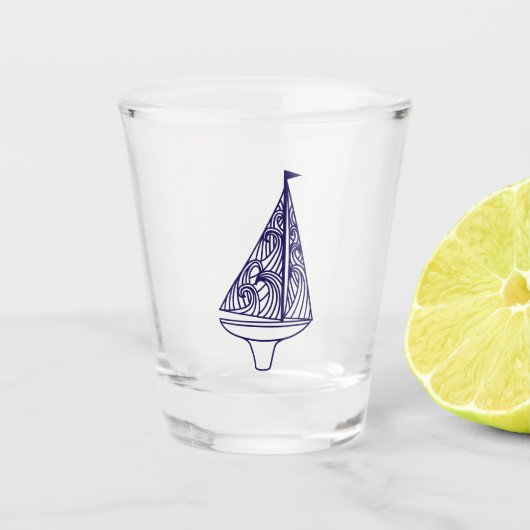 帆走艇 ショットグラス (正面)