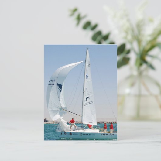 帆走艇 ポストカード (スタンド正面)