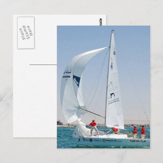 帆走艇 ポストカード (正面/裏面)