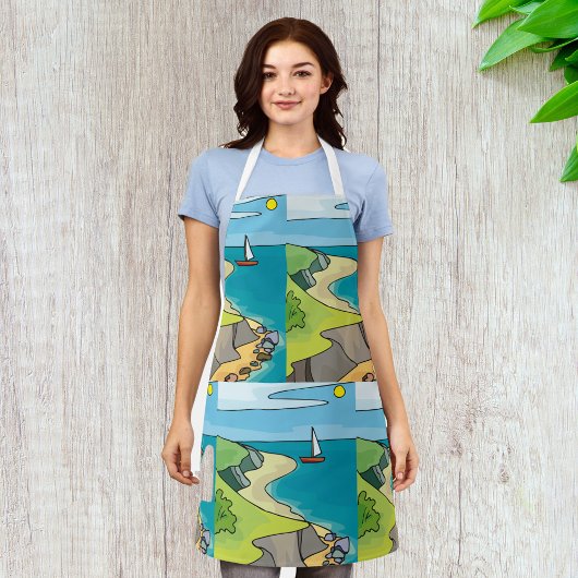 帆走風景 エプロン