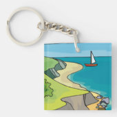 帆走風景 キーホルダー (正面)