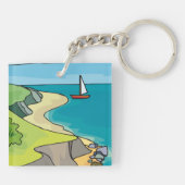 帆走風景 キーホルダー (裏面)