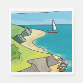 帆走風景 スタンダードランチョンナプキン (正面)