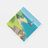 帆走風景 スタンダードランチョンナプキン (角)