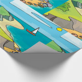 帆走風景 ラッピングペーパー