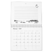 帆遠くにな住所録 カレンダー (2月 2027)