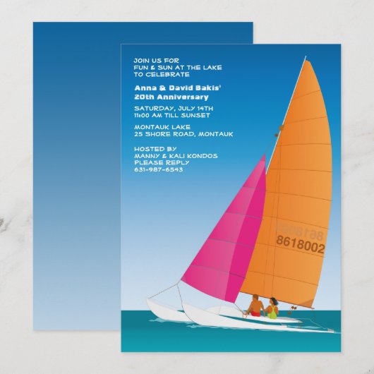 帆遠くにな招待状 招待状 (正面/裏面)