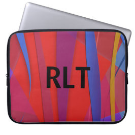 帆遠くにモノグラムの ラップトップスリーブ