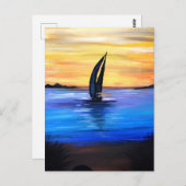 帆遠くに ポストカード (正面/裏面)