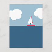 帆遠くに ポストカード (正面)