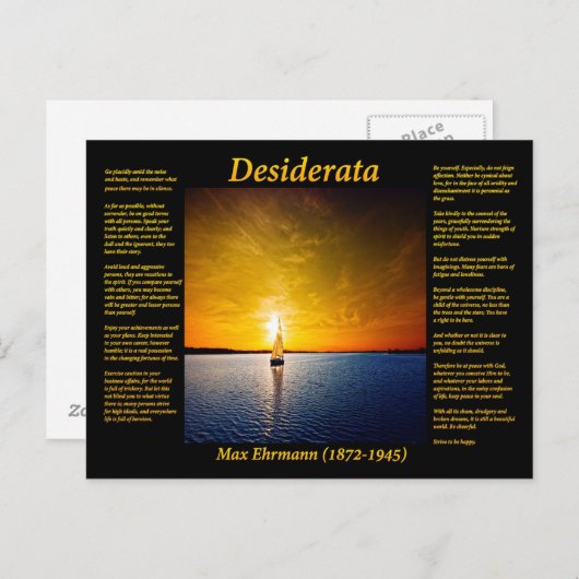 帆遠くに ポストカード (正面/裏面)