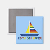 帆遠くに マグネット (正面/裏面)