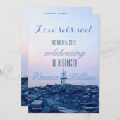 帆遠くに 招待状 (正面/裏面)