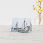 帆--あなたの考えること カード (黄色い花)