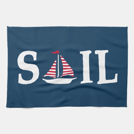 帆 キッチンタオル (横)