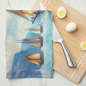 帆 キッチンタオル (四つ折り)