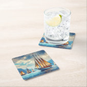 帆 スクエアペーパーコースター (インサイチュ)