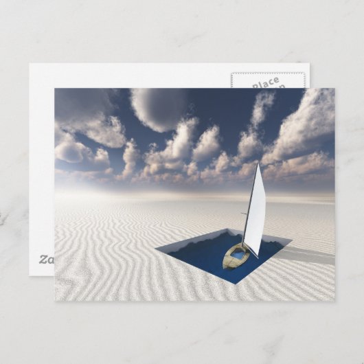 帆 ポストカード (正面/裏面)