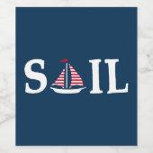 帆 ワインラベル (シングルラベル)