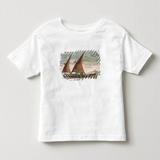 帆、Commandeの飛行標準の下のゲラ トドラーTシャツ (正面)