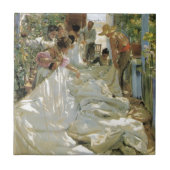 帆- Joaquín Sorolla y Bastida --を修理します タイル (正面)