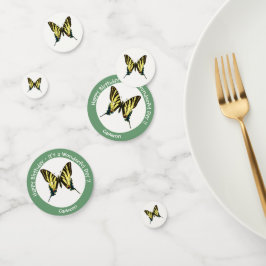 希少なアゲハチョウ蝶の誕生日パーティー コンフェッティ