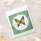 希少なアゲハチョウ蝶の誕生日パーティー フェイバーバッグ (クリップ留めされた状態)