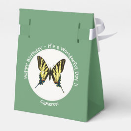 希少なアゲハチョウ蝶の誕生日パーティー フェイバーボックス