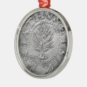 希少な初期アメリカ貨幣 メタルオーナメント (左)