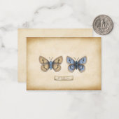 希少な大きな青い蝶の標本カスタマイズ可能 ノートカード (正面/裏面インサイチュ)