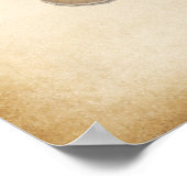 希少な大きな青い蝶の自然主義標本ポー ポスター (角)