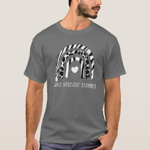 希少な病気の強いゼブラリボン希少な病気の日 Tシャツ
