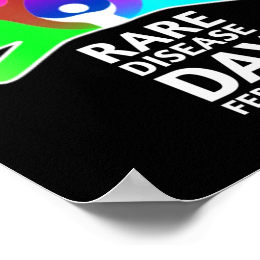 希少疾患の日2022 – 希少疾患認識度T- ポスター (角)