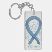 希少疾患エンジェル認識度リボンキーチェーン キーホルダー (正面左)