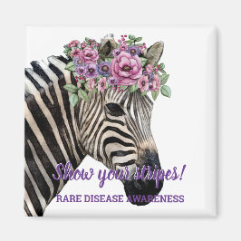 希少疾患ストライプ認識度の表示 マグネット