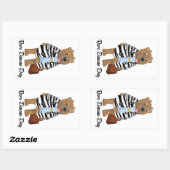 希少疾病日シャーパイステッカー 長方形シール (シート)