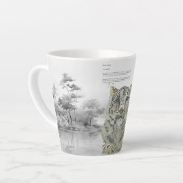 希少色彩の鮮やか雪ヒョウ カフェラテマグ